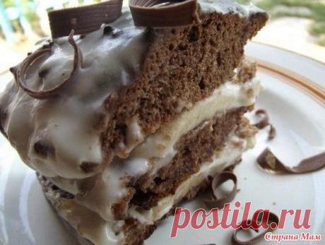 Бананово-шоколадный торт. - Рецепты с фотографиями - Страна Мам