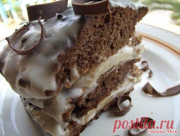 Бананово-шоколадный торт. - Рецепты с фотографиями - Страна Мам