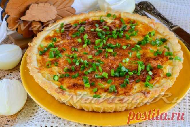 Классический французский луковый пирог, рецепт