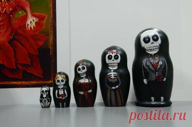 Русская Матрешка Бабушка Деревянные вложенные куклы Семейный | Etsy