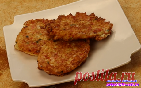 Вкусные оладья из крабовых палочек с сыром | Простые пошаговые фото рецепты | Яндекс Дзен