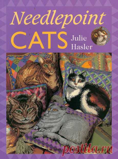 Буклет вышивки крестом Кошачий Needlepoint Cats.