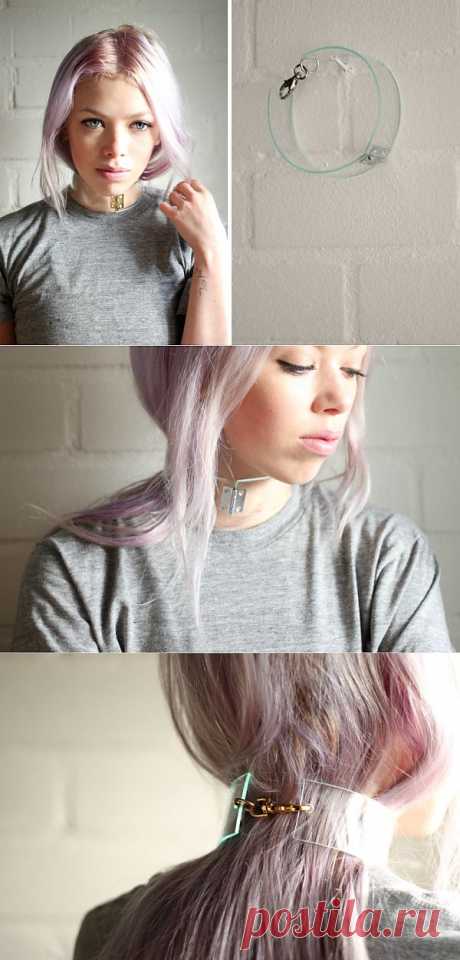 Пластик + мебельная петля = колье! / Украшения и бижутерия / Модный сайт о стильной переделке одежды и интерьера