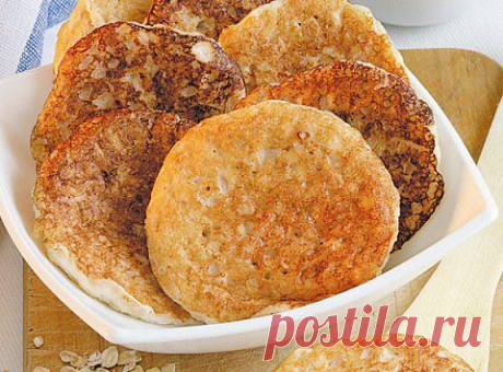 Простые оладьи из геркулеса | Домашняя кулинария
