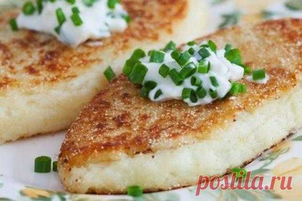 Зразы из фасоли и картофеля с луком