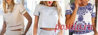 Top Cropped с рукавом без пенсов | DIY прессформа, вырезывание и шить - Марлен Mukai
