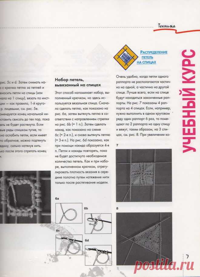 Кружева, связанные на спицах. Burda.Рукоделие