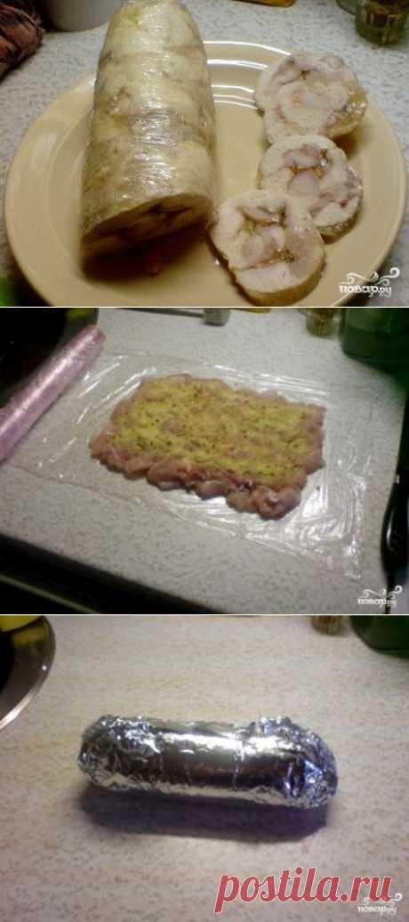Куриный рулет с желатином
