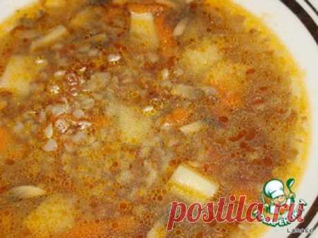 Гречневый суп с шампиньонами - кулинарный рецепт