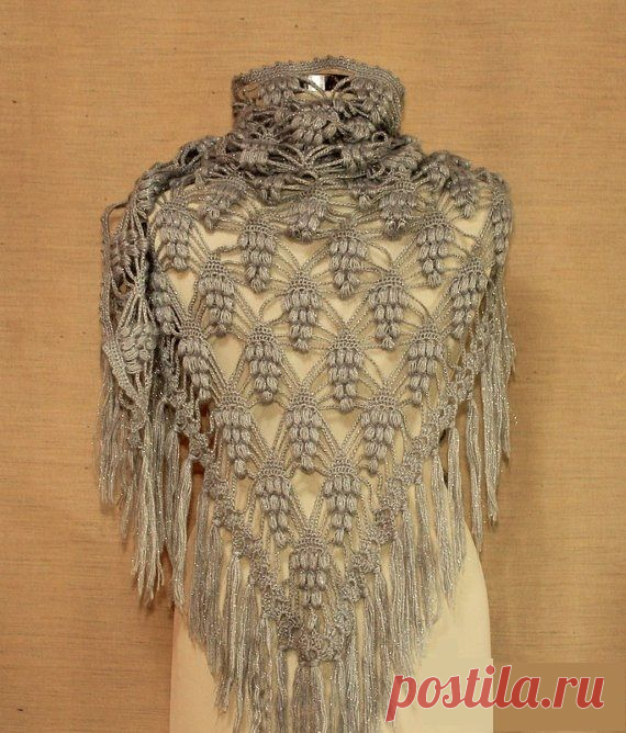 Шаль «Виноградные Гроздья» | Ниточка