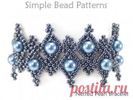 DIY Bracelet Beaded Netting Instructions Jewelry Making Tutorial