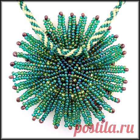 Люстры украшения из бисера украшения - розетки цепочки: зелено-коричневый (страница 2)