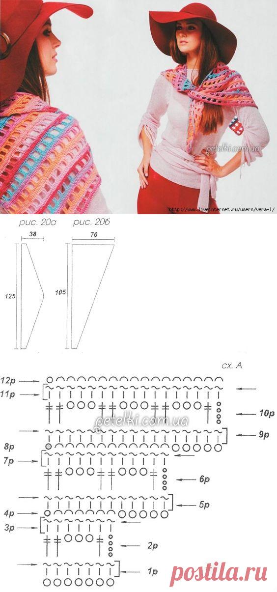 Тунисское вязание. Бактус крючком. Описание, схемы вязания