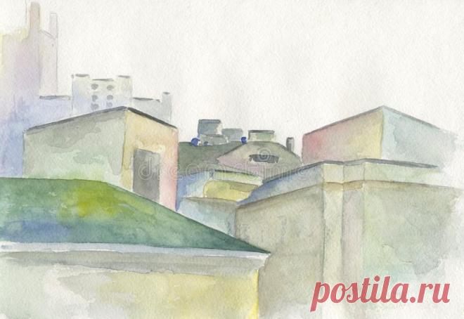 крыши домов рисунок – Google Поиск