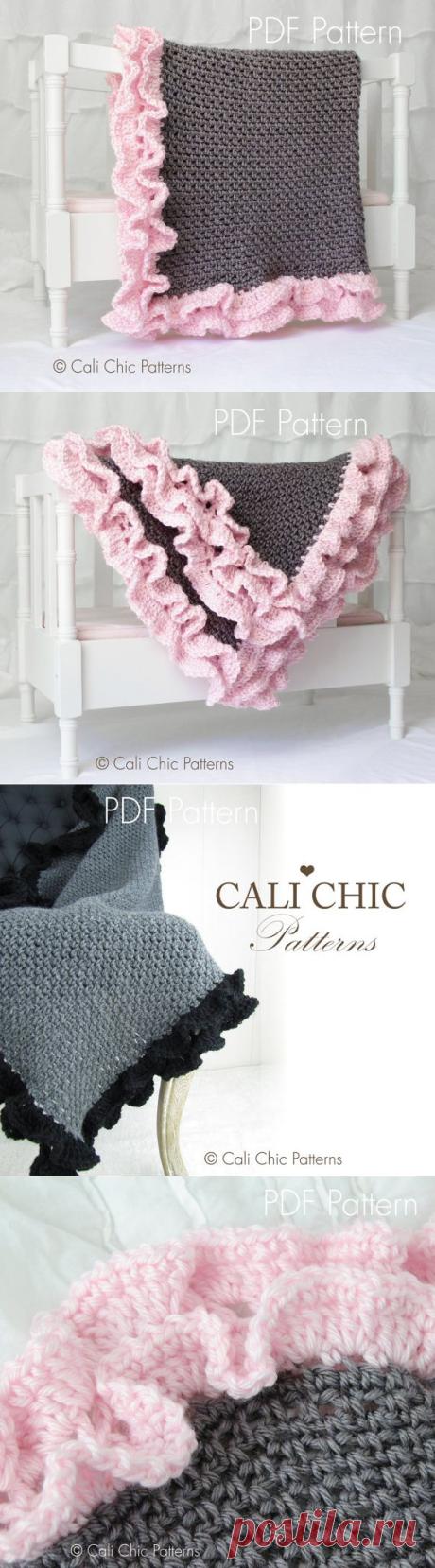 Crochet Baby Blanket PATTERN 109 Foxy Wrap от CaliChicPatterns