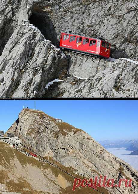 Пилатусбан – самая крутая в мире железная дорога (7 фото)