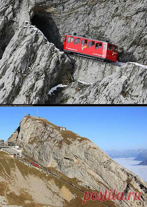 Пилатусбан – самая крутая в мире железная дорога (7 фото)