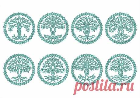 Celtic tree icons - Download Free Vector Art, Stock Graphics & Images
