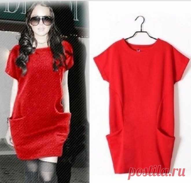 Платье "кимоно" с карманами / Простые выкройки / ВТОРАЯ УЛИЦА