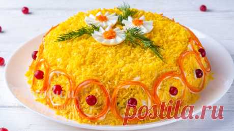 Салат РОМАШКИ на Праздничный стол! Вкусно и очень Красиво! | Готовим с Оксаной Пашко | Яндекс Дзен