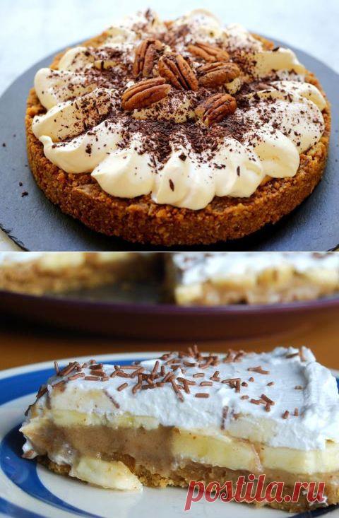 "Banoffee pie" - настоящее банановое блаженство!