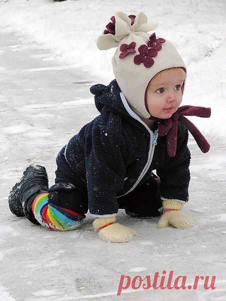 Детская шапка «Цветение»,