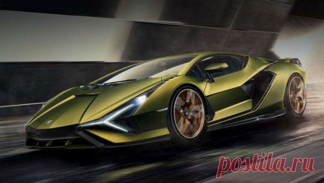 Гиперкар Lamborghini Sián явился первым серийным гибридом марки Эта «молния» является первым гибридом Lamborghini, который можно приобрести (до неё был лишь концепт Asterion LPI 910-4 2014 года). Данный образец окрашен