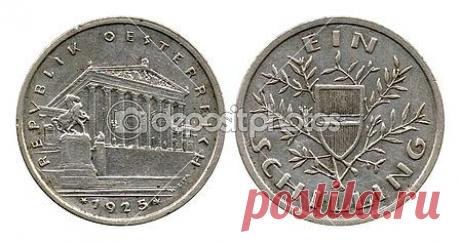 One shilling, Republic Austria, 1925 — Стоковое фото © Vadim Vyazovikov #40764047