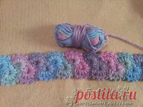 Красивая отделка крючком