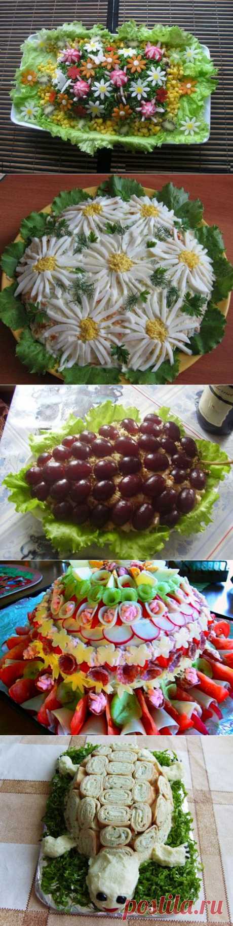 Украшаем салаты красиво!!!Легко и просто! - Простые рецепты Овкусе.ру