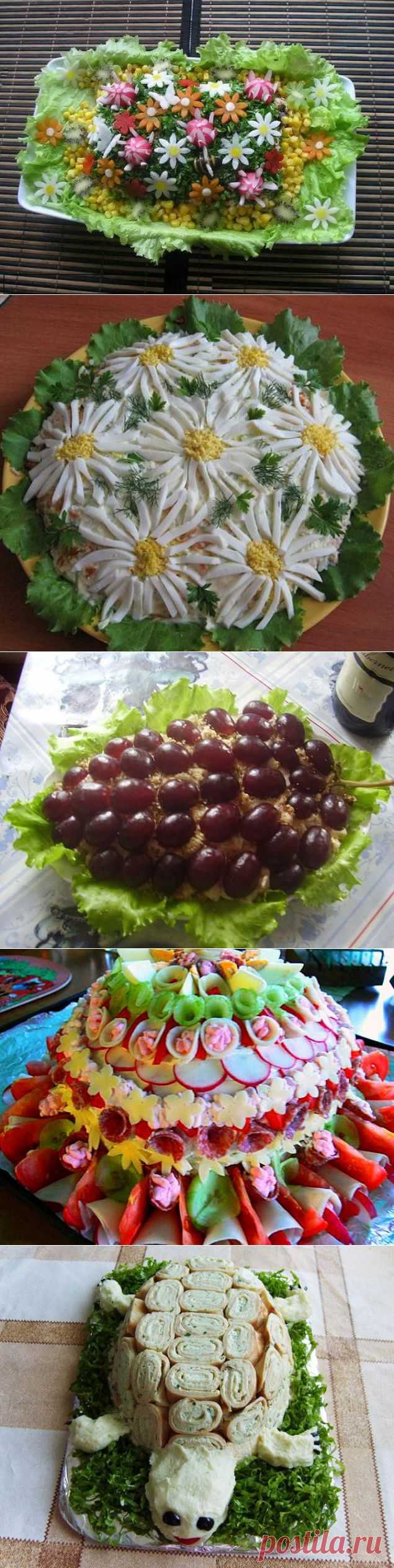 Украшаем салаты красиво!!!Легко и просто! - Простые рецепты Овкусе.ру