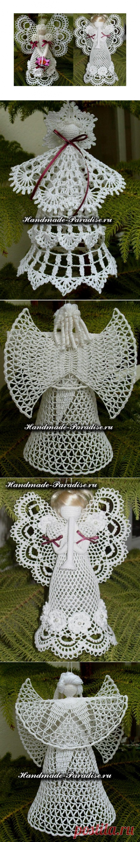 Схемы ажурных ангелов крючком - Handmade-Paradise