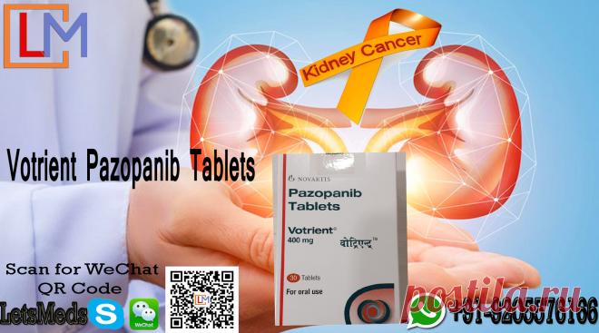 #Pazopanib Tablets made by GlaxoSmithKline (GSK) under brand name #Votrient 400mg imported and marketed by Novartis India available at LetsMeds Pharmacy at wholesale price. Call +91-9205576166 for buy Pazopanib 400mg Votrient Tablets or know more about its uses, side effects and shipping details to countries including  Tablets with shipping facility to countries including USA, UK, China, HongKong, Philippines, Russia, HongKong, Australia, Malaysia, Thailand and so on, from LetsMeds:Skype/WeChat.