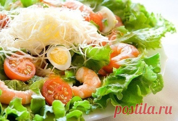 Салат с креветками  / Страна рецептов
