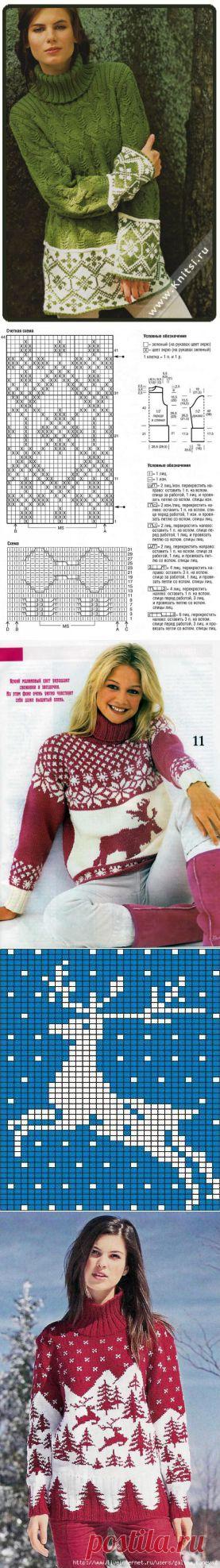 вязаные узоры спицами