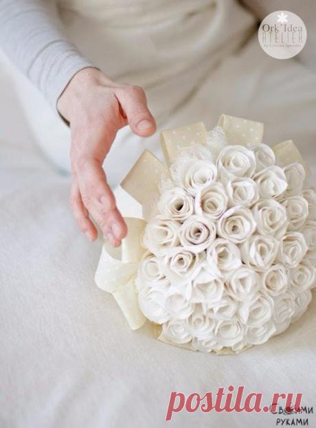 Шикарный букет из обычной бумаги