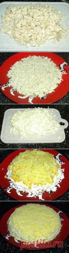 Как приготовить салат нежная курочка - рецепт, ингридиенты и фотографии