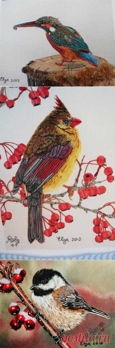 Анималистика Elzaz Embroidery. Невероятная вышивка гладью