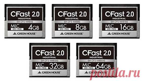 Green House представила новые карты памяти CFast 2.0 / Новости hardware / 3DNews - Daily Digital Digest