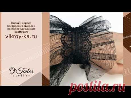 Как сделать манжету на рукаве из кружева | Как сшить рукав из сетки