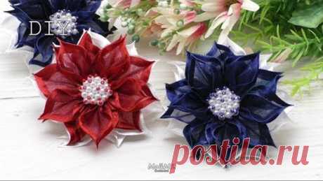 Пышные Банты из Органзы в школу DIY Lush Organza Bows