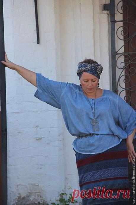 Купить Вязаная юбка &quot;Русская красавица&quot; - орнамент, большие размеры, одежда для женщин, вязаная юбка