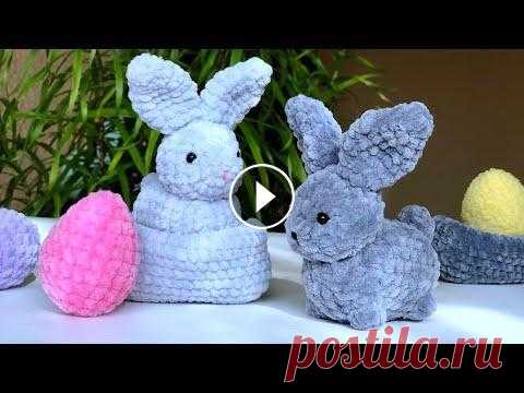 Пасхальный кролик крючком. МК. Часть 2 Мой Инстаграм @medintseva_toys https://www.instagram.com/medintseva_toys/?hl=ru Кто хочет поблагодарить автора - карта Приватбанка 4731219616168880 Ча...