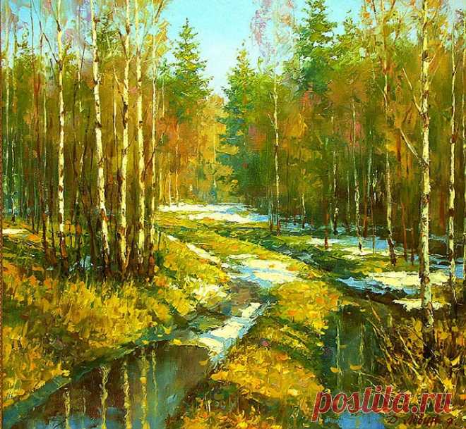 Почему так притягивает русская глубинка на лирических деревенских пейзажах Дмитрия Левина