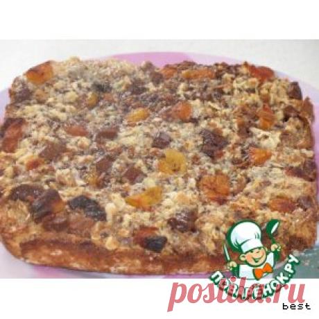 Пирог "Ароматный" со сгущенкой и орехами - кулинарный рецепт