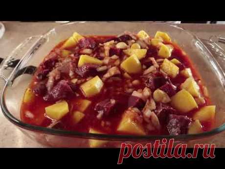 Быстрый рецепт к празднику  Мясо с картошкой в соусе