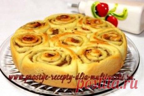 Вкусный дрожжевой пирог с мясом в мультиварке