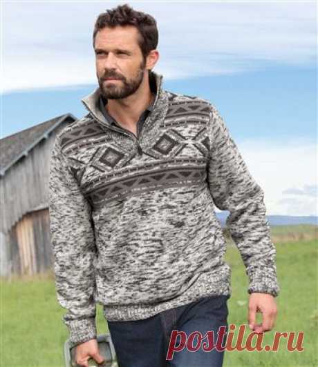 Трикотажный Жаккардовый Свитер - Atlas For Men - 779 руб
