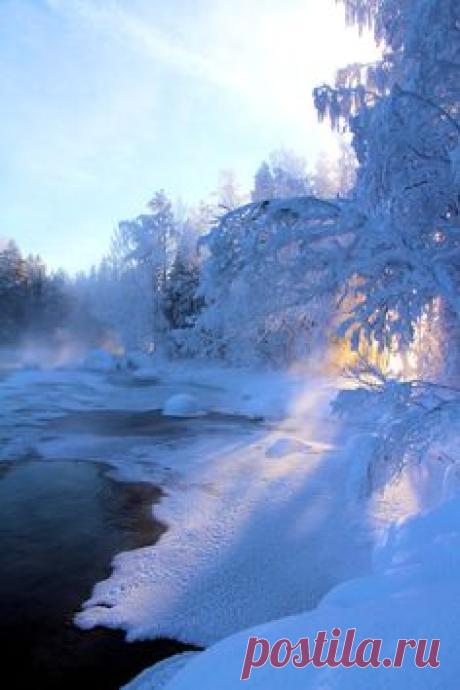 frozen lake, Finland
