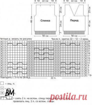 Mens knitting sleeveless shirt free pattern